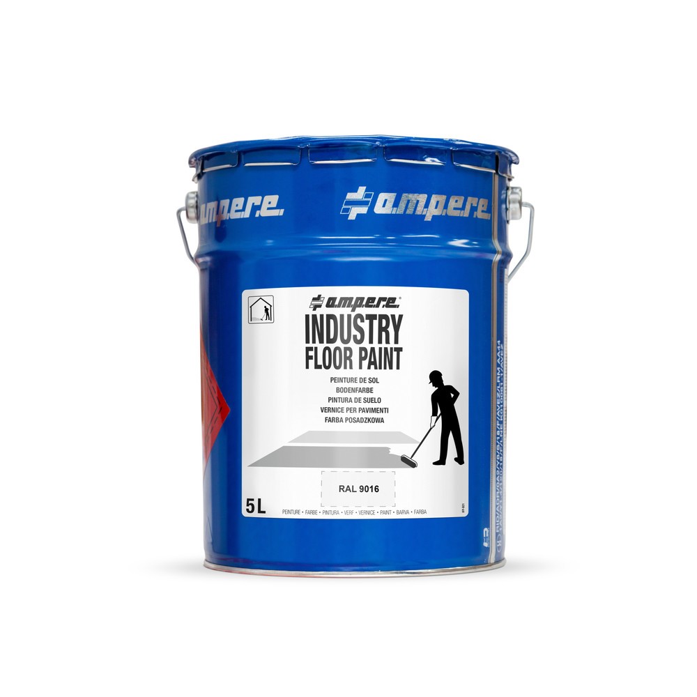 Numéro de l'image du produit 1: A.M.P.E.R.E. Peinture de marquage au sol Traffic Floor Paint, 5 l, blanc