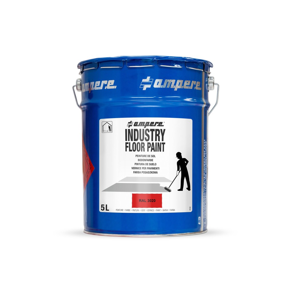 Numéro de l'image du produit 1: A.M.P.E.R.E. Peinture de marquage au sol Traffic Floor Paint, 5 l, rouge