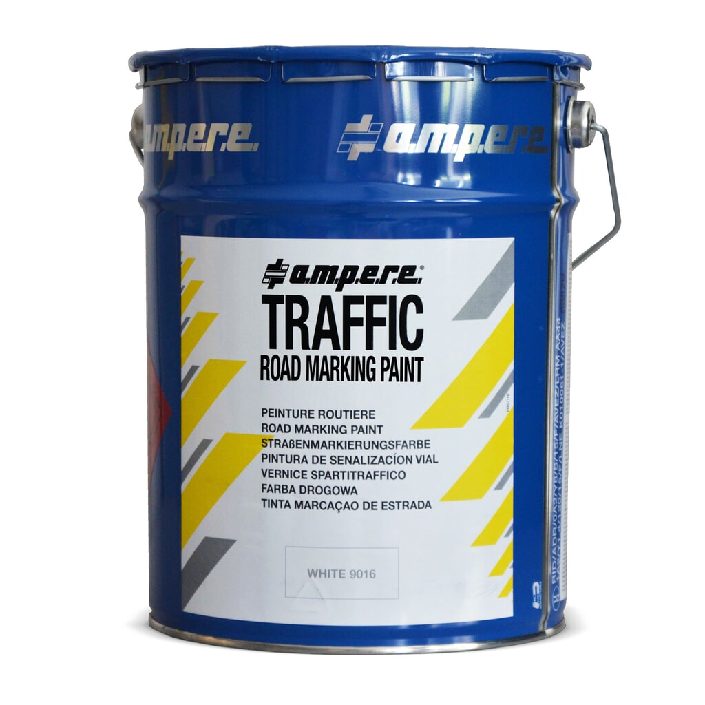 A.M.P.E.R.E. Peinture de marquage routier TRAFFIC Paint 5 kg, jaune Illustration du produit: A.M.P.E.R.E. Peinture de marquage routier TRAFFIC Paint 5 kg, jaune