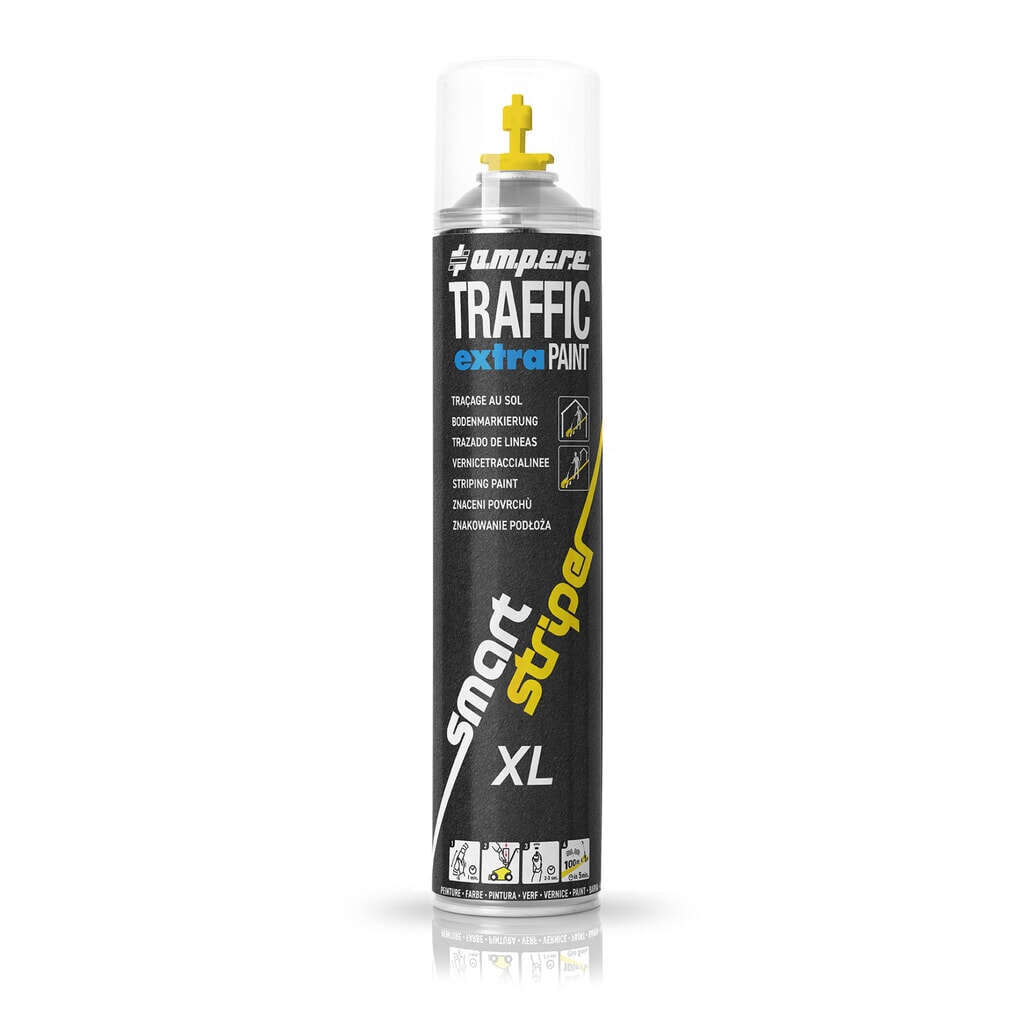 A.M.P.E.R.E. Peinture de marquage TRAFFIC extra Paint® XL 0,75 l, jaune Illustration du produit: A.M.P.E.R.E. Peinture de marquage TRAFFIC extra Paint® XL 0,75 l, jaune