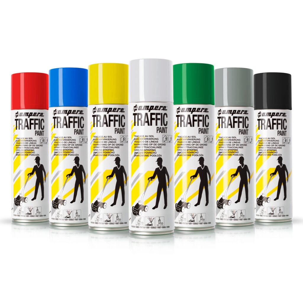 A.M.P.E.R.E. Peinture de marquage TRAFFIC 0,5 l, blanc N° de l'image du produit 3 : A.M.P.E.R.E. Peinture de marquage TRAFFIC 0,5 l, blanc