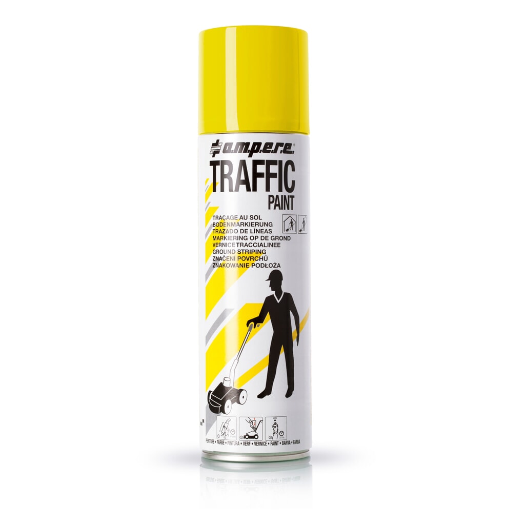 A.M.P.E.R.E. Peinture de marquage TRAFFIC 0,5 l, jaune Illustration du produit: A.M.P.E.R.E. Peinture de marquage TRAFFIC 0,5 l, jaune
