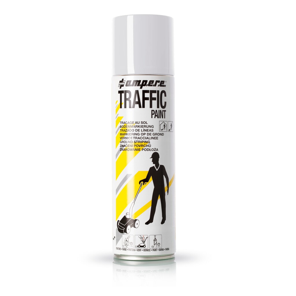 A.M.P.E.R.E. Peinture de marquage TRAFFIC 0,5 l, blanc Illustration du produit: A.M.P.E.R.E. Peinture de marquage TRAFFIC 0,5 l, blanc