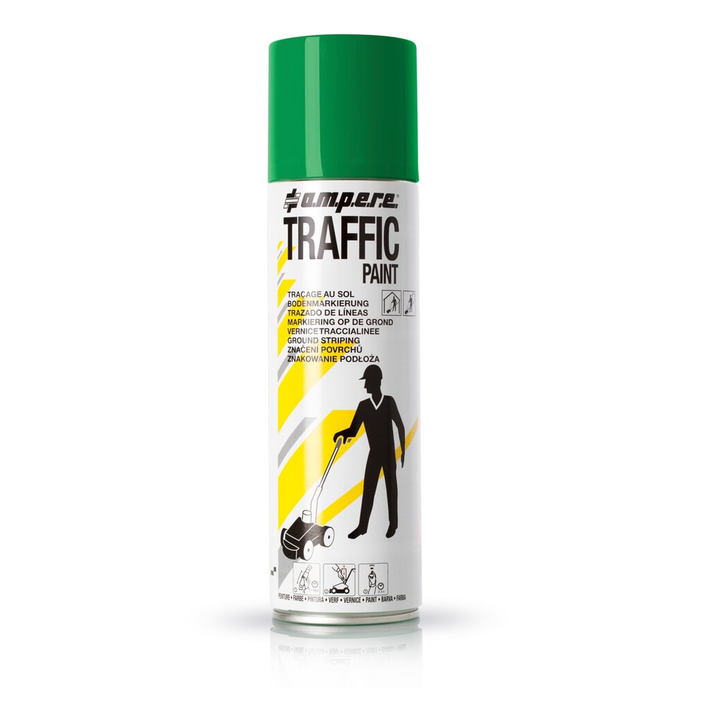 A.M.P.E.R.E. Peinture de marquage TRAFFIC 0,5 l, vert Illustration du produit: A.M.P.E.R.E. Peinture de marquage TRAFFIC 0,5 l, vert