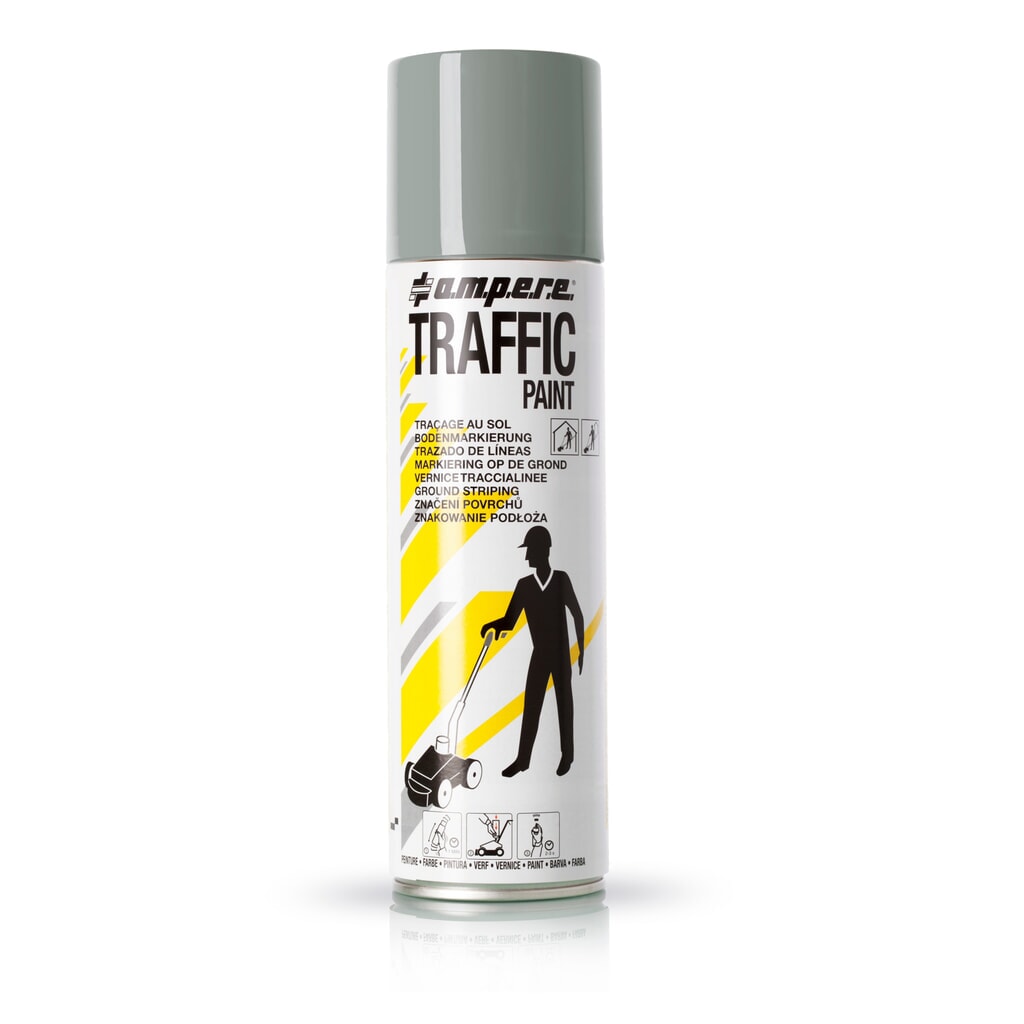A.M.P.E.R.E. Peinture de marquage TRAFFIC 0,5 l, gris Illustration du produit: A.M.P.E.R.E. Peinture de marquage TRAFFIC 0,5 l, gris
