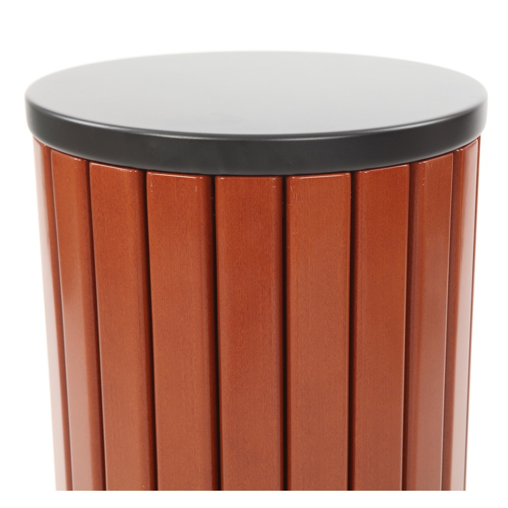Numéro de l'image du produit 3: Poubelle aspect bois, pour l’extérieur, 33 litres