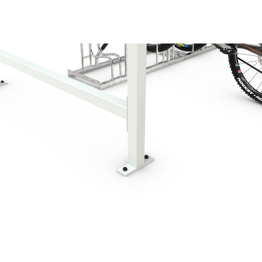 Numéro de l'image du produit 2: Abri wsm®, 1 côté, module de base, H x l x P 2 350 x 2 870 x 2 200 mm, RAL 9002