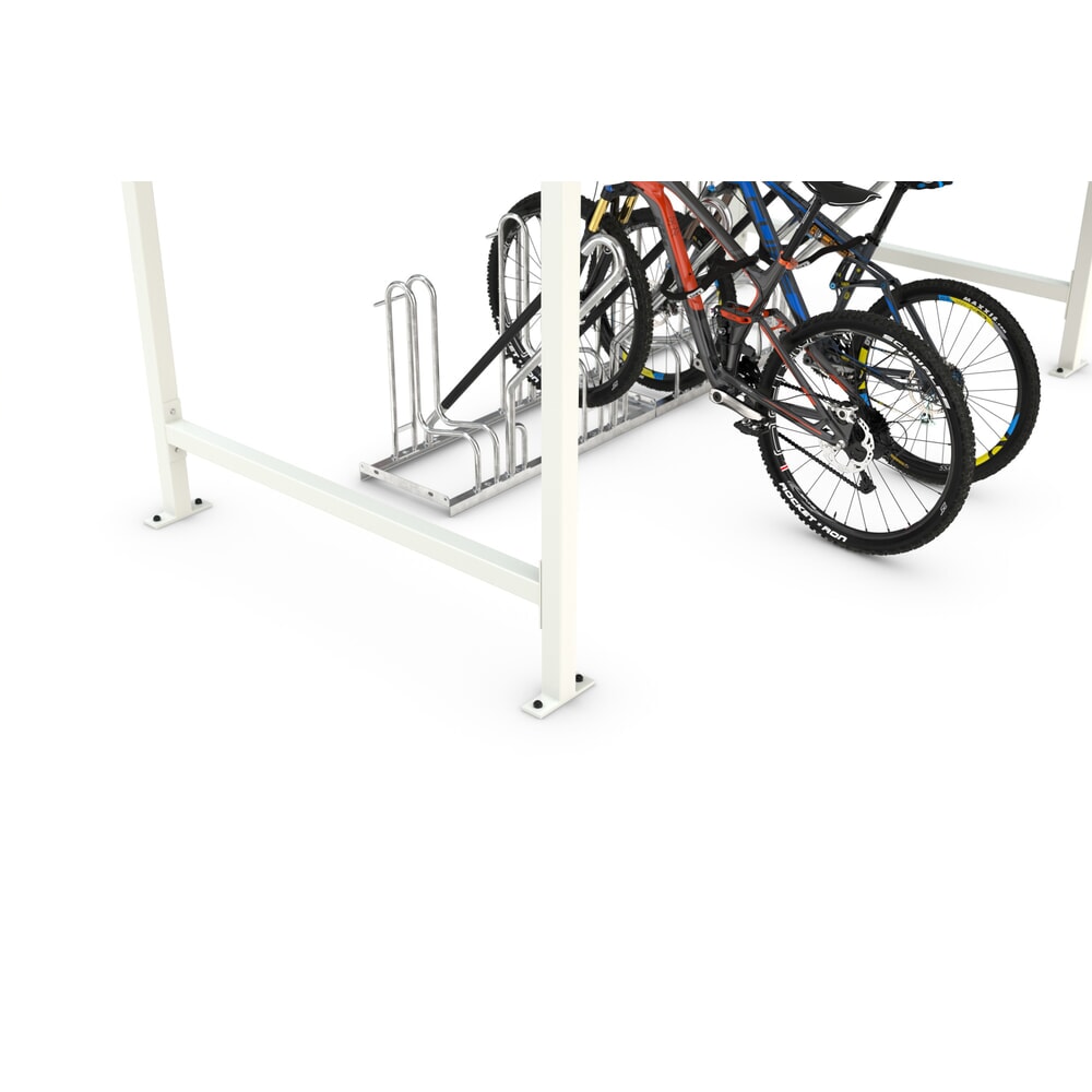 Numéro de l'image du produit 3: Abri wsm®, 1 côté, module de base, H x l x P 2 350 x 2 870 x 2 200 mm, RAL 9002