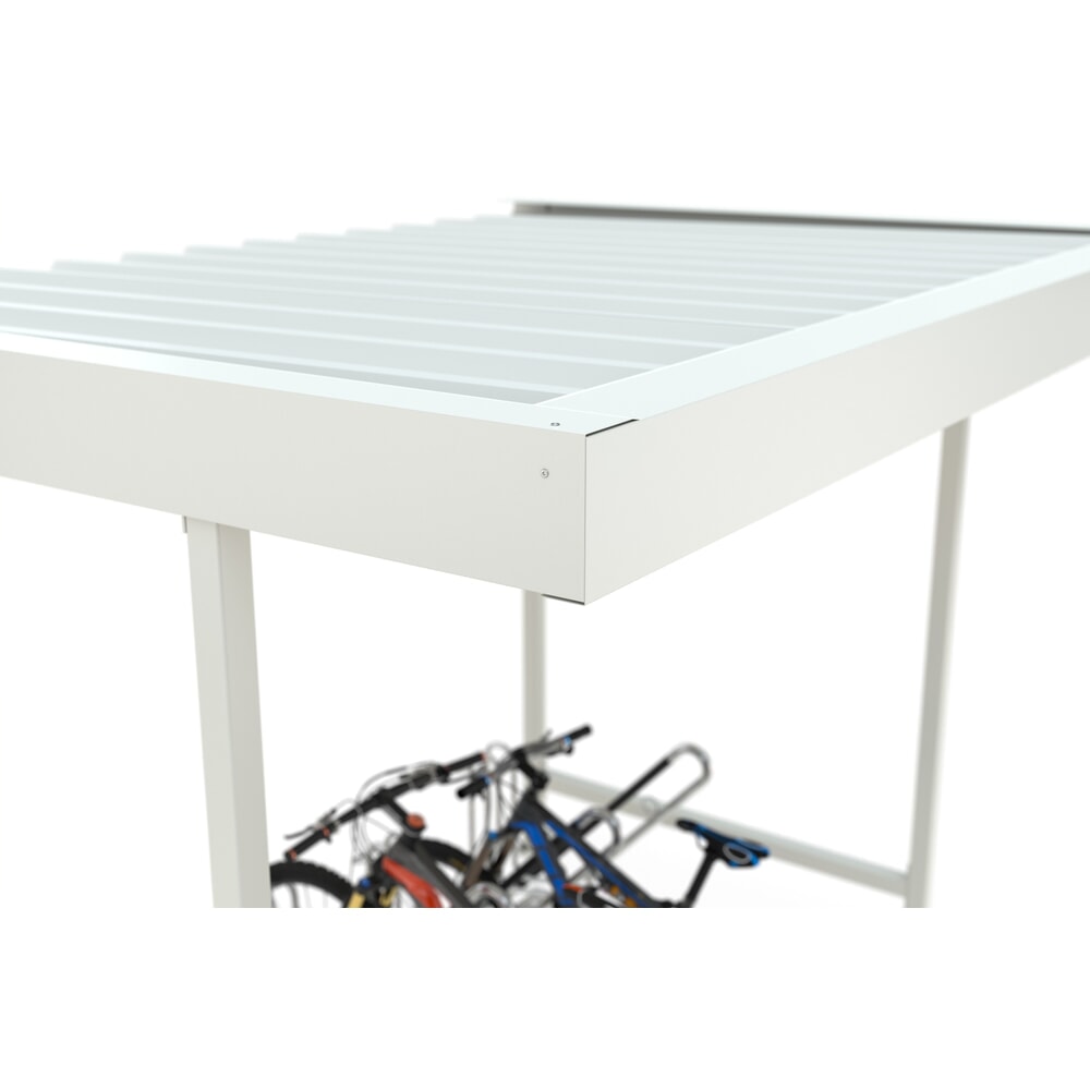 Numéro de l'image du produit 4: Abri wsm®, 1 côté, module de base, H x l x P 2 350 x 2 870 x 2 200 mm, RAL 9002