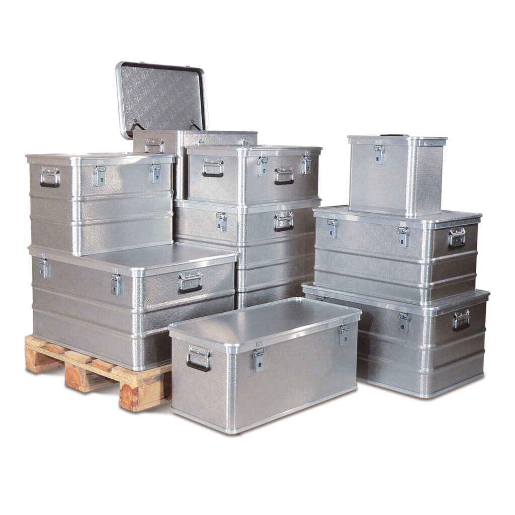 Illustration du produit: Caisse de transport Profi en aluminium, surface structurée, 26 litres