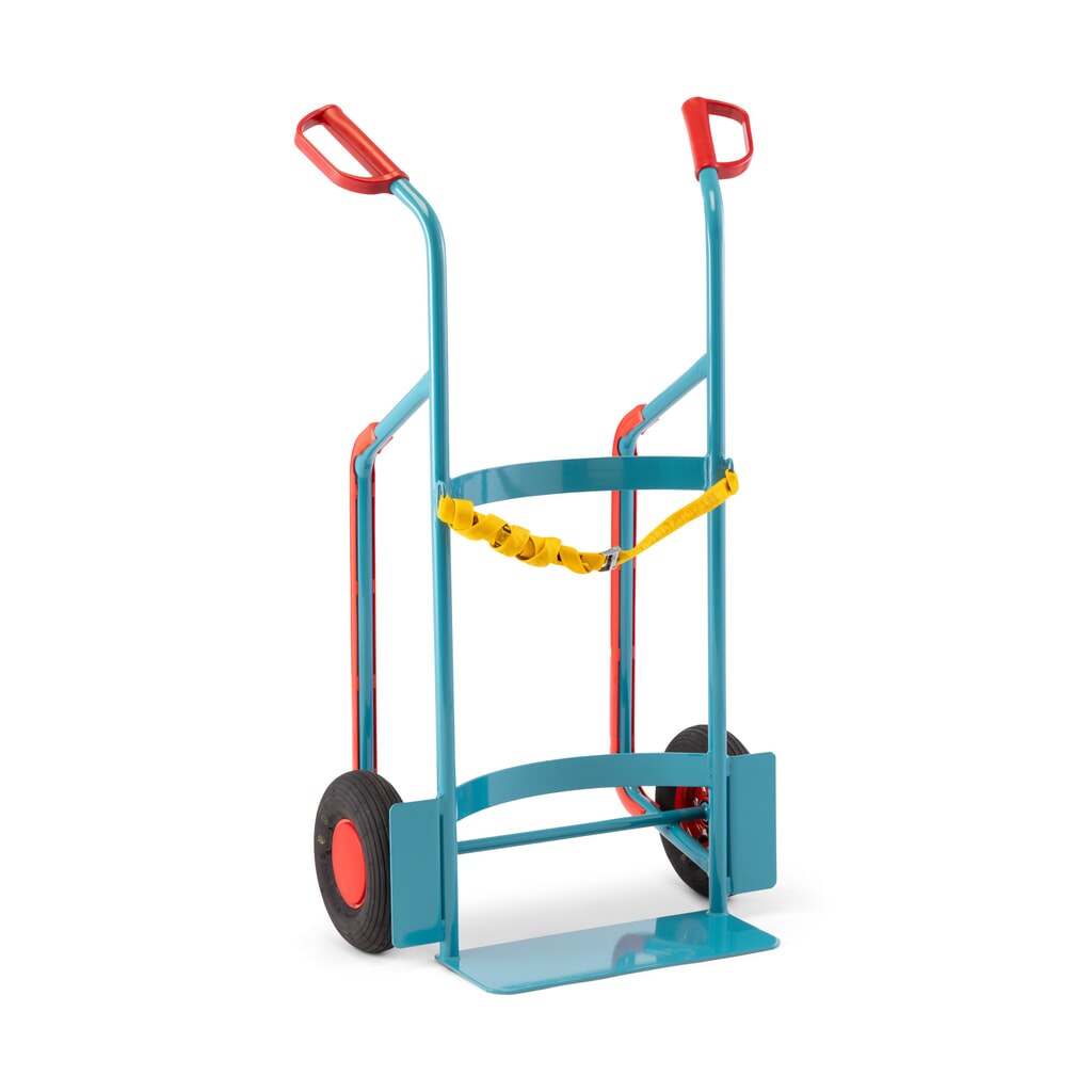 Ameise® Diable porte-fûts pour 1x fût de 200 litres, capacité de charge 250 kg, bande de serrage de sécurité N° de l'image du produit 1 : Ameise® Diable porte-fûts pour 1x fût de 200 litres, capacité de charge 250 kg, bande de serrage de sécurité