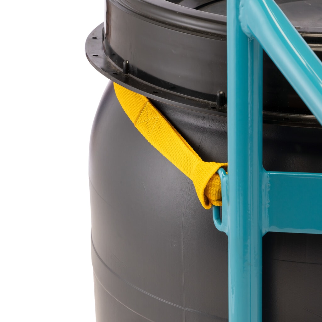 N° de l'image du produit 8 : Ameise® Diable porte-fûts pour 1x fût de 200 litres, capacité de charge 250 kg, bande de serrage de sécurité