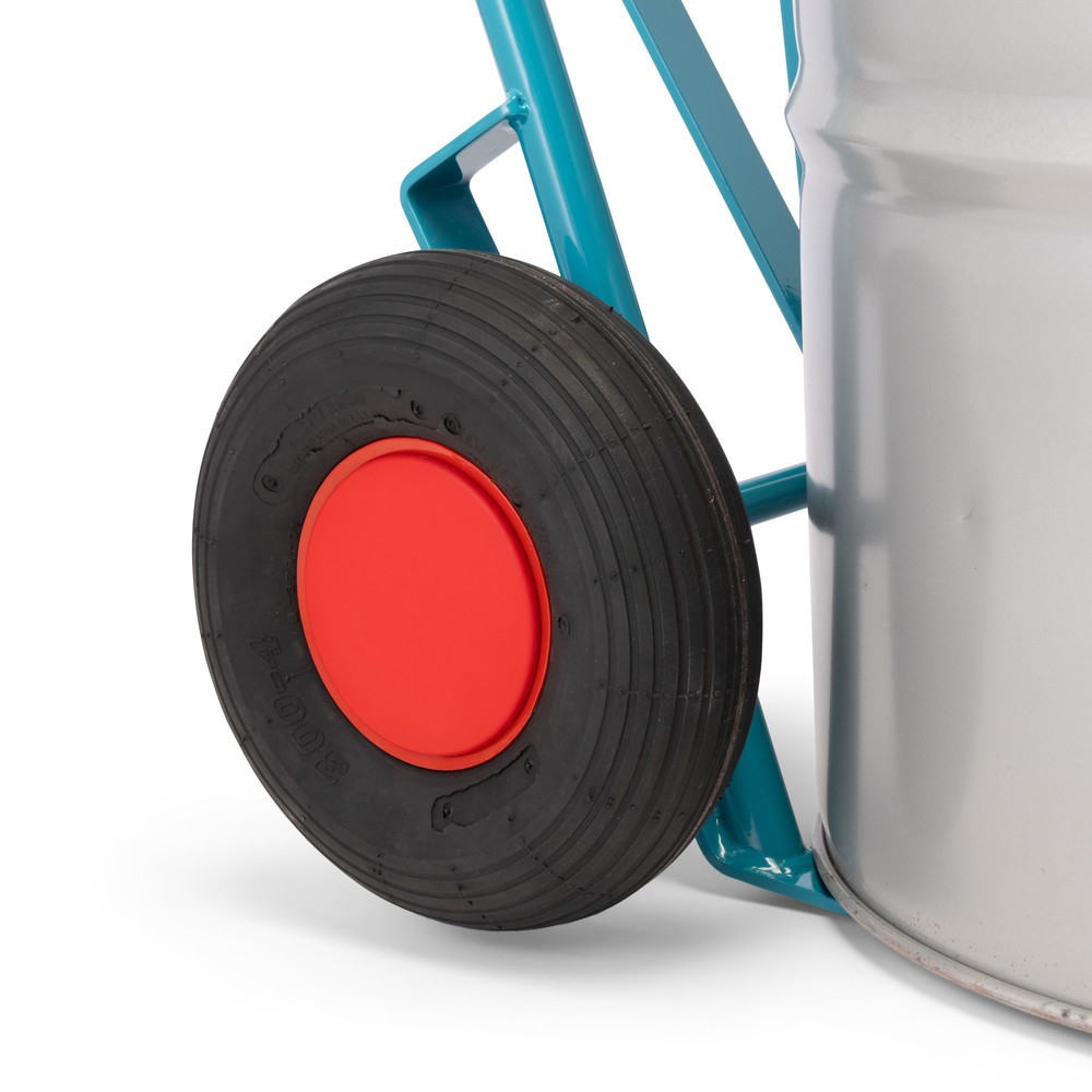 Numéro de l'image du produit 4: Ameise® Diable porte-fûts pour 1x fût de 200 litres, capacité de charge 250 kg, pince à fût, pneumatiques gonflables