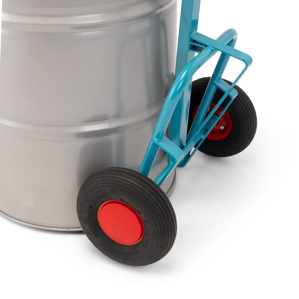 Numéro de l'image du produit 7: Ameise® Diable porte-fûts pour 1x fût de 200 litres, capacité de charge 250 kg, pince à fût, pneumatiques gonflables