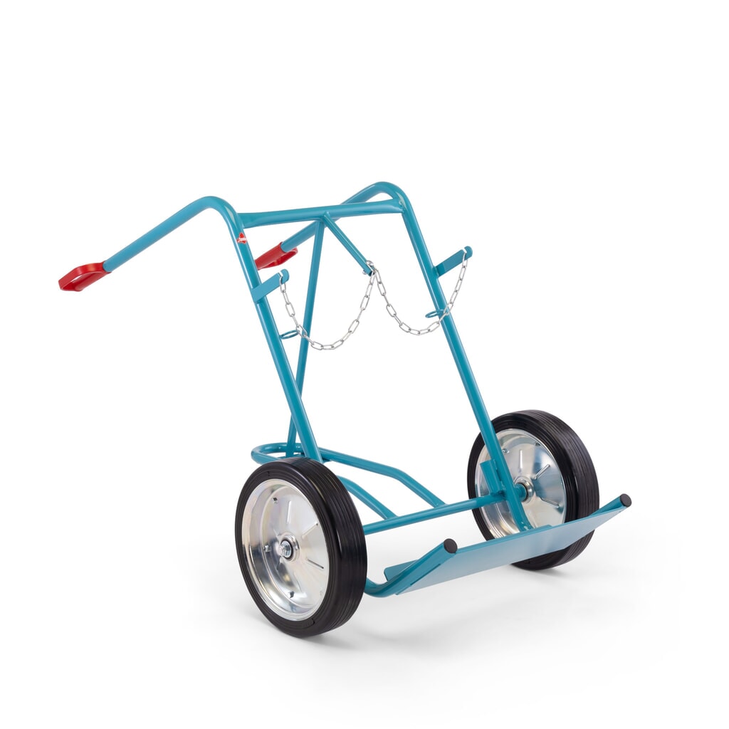 N° de l'image du produit 6 : Diable pour bouteilles en acier Ameise®, pour 2 bouteilles de 40-50 litres, roue stabilisatrice, bandage plein