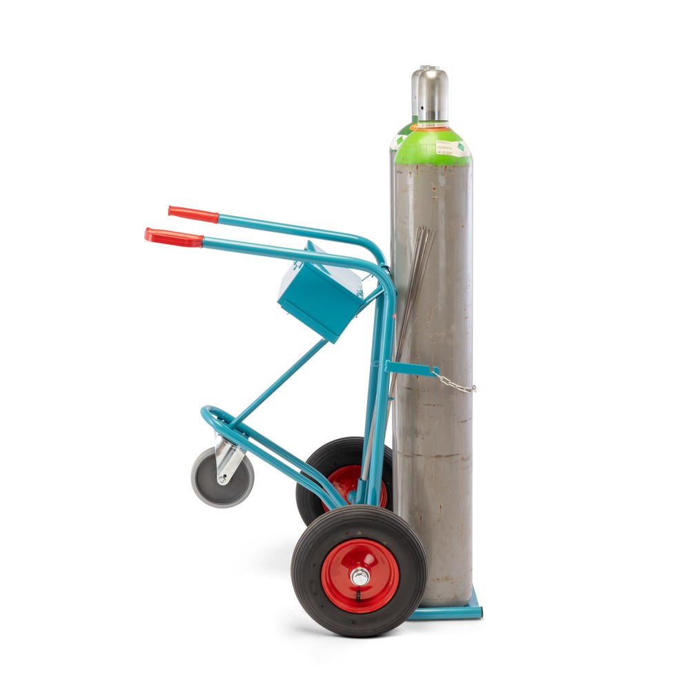 Numéro de l'image du produit 11: Ameise® Diable pour bouteilles en acier, pour 2 bouteilles de 40-50 litres, roue stabilisatrice, pneumatiques gonflables