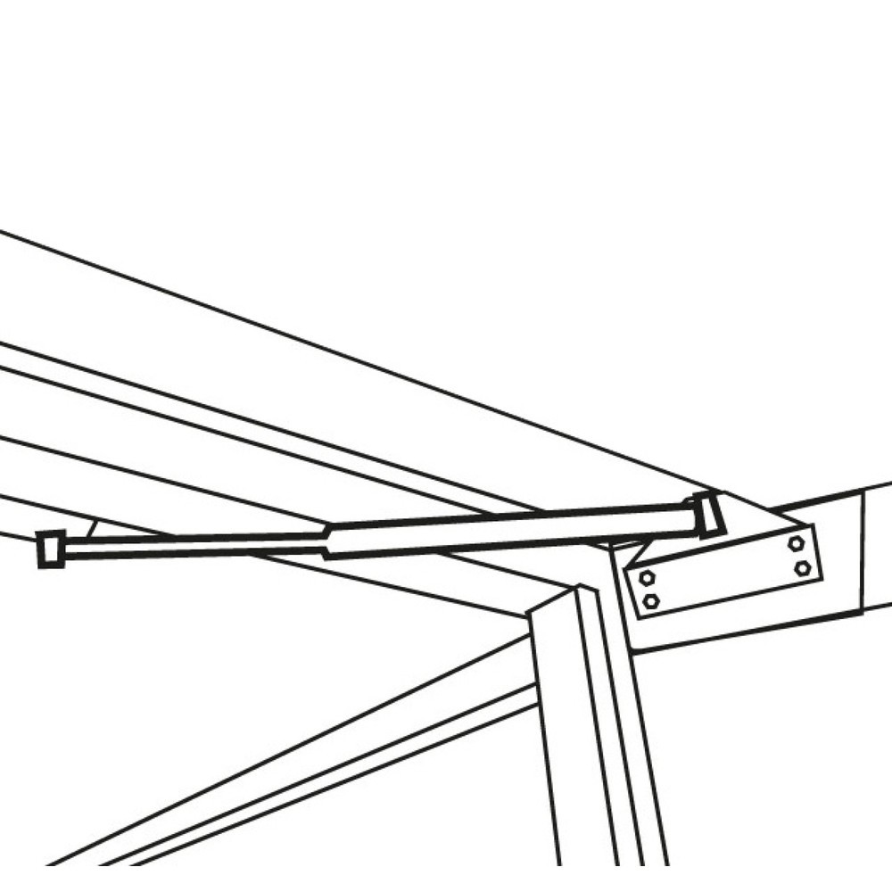 Numéro de l'image du produit 2: Amortisseur en guise de support de porte et de protection contre le vent, avec porte à un battant ouverte