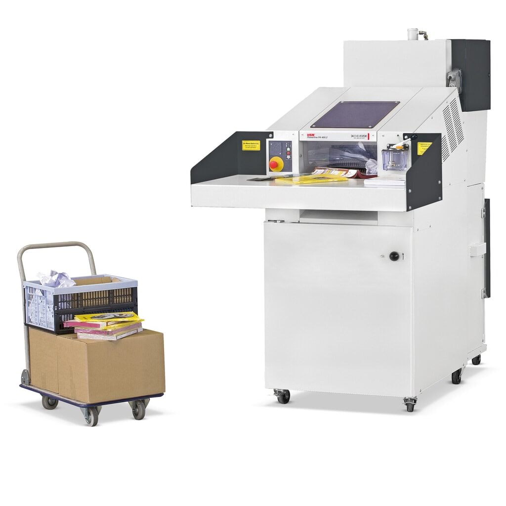 N° de l'image du produit 2 : Appareil combiné déchiqueteuse-presse HSM® Powerline SP 4040 V, coupe croisée en particules 5,8 x 50 mm