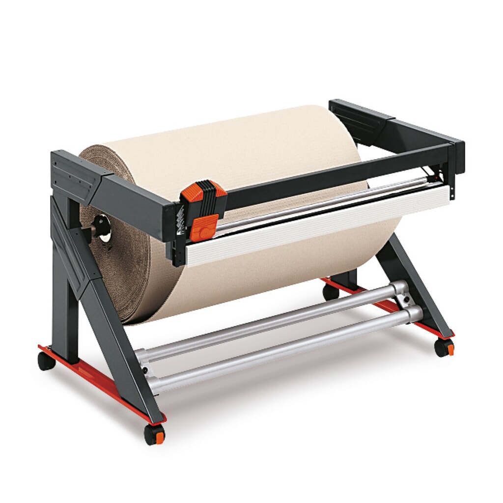 Rocholz support de découpe sous table Stabil, version mobile, poids maximal du rouleau 200 kg, largeur de coupe 1 000 mm Illustration du produit: Rocholz support de découpe sous table Stabil, version mobile, poids maximal du rouleau 200 kg, largeur de coupe 1 000 mm