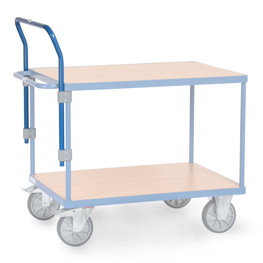 Illustration du produit: Arceau de poussée pour chariots de montage et servantes fetra®, réglable en hauteur, largeur 705 mm
