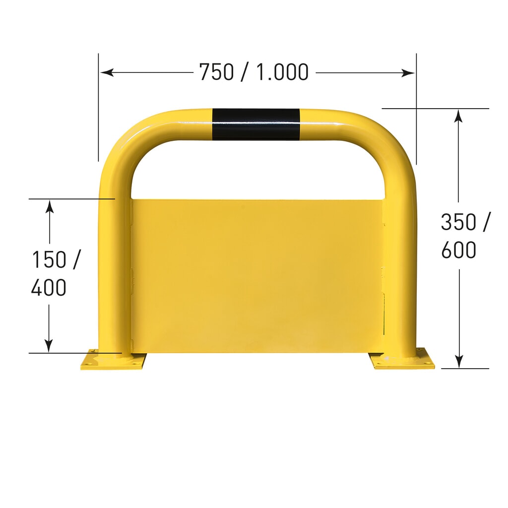 N° de l'image du produit 2 : Arceau de protection avec protection anti-encastrement, H x l 600 x 750 mm