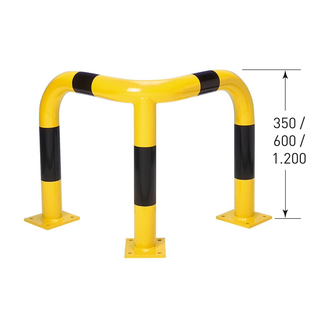 Arceau de protection d'angle galvanisé à chaud, utilisation en intérieur et en extérieur, hauteur 350 mm N° de l'image du produit 3 : Arceau de protection d'angle galvanisé à chaud, utilisation en intérieur et en extérieur, hauteur 350 mm