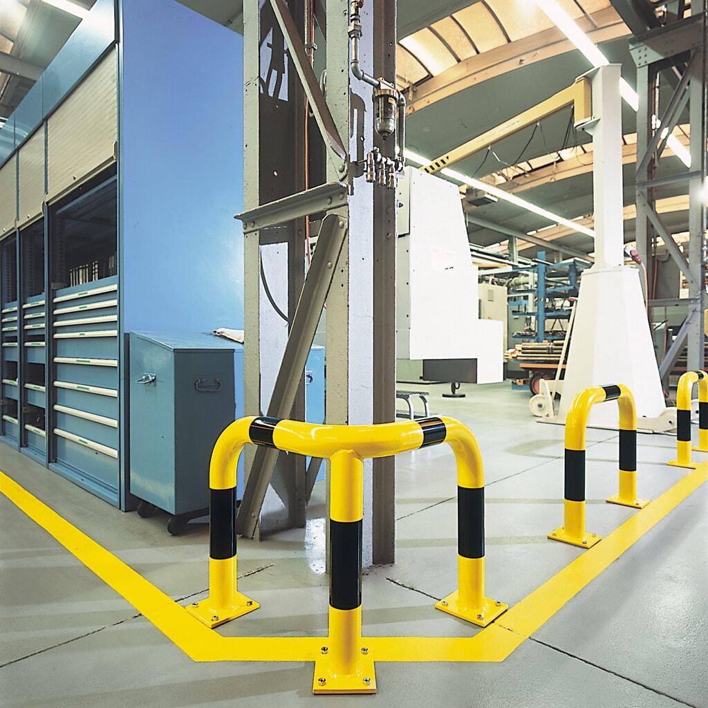 N° de l'image du produit 5 : Arceau de protection d'angle galvanisé à chaud, utilisation en intérieur et en extérieur, hauteur 350 mm