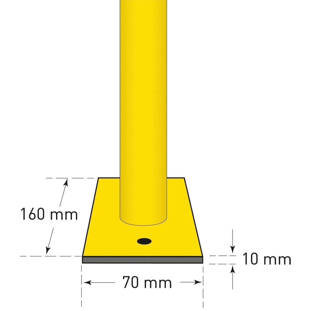 Arceau de protection, utilisation en intérieur, H x l 1 000 x 2 000 mm N° de l'image du produit 3 : Arceau de protection, utilisation en intérieur, H x l 1 000 x 2 000 mm