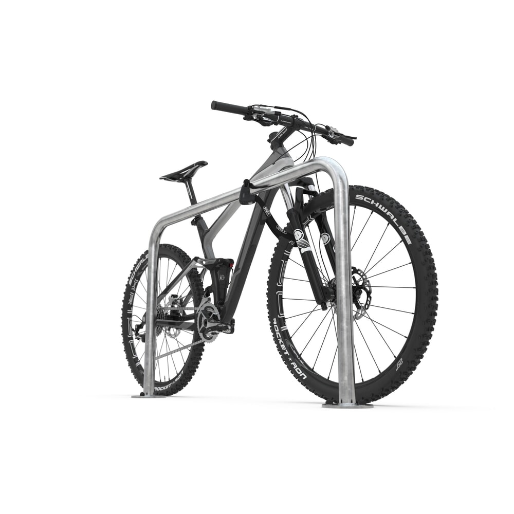 Numéro de l'image du produit 3: Arceau range vélo, standard, à cheviller, longueur 2 000 mm