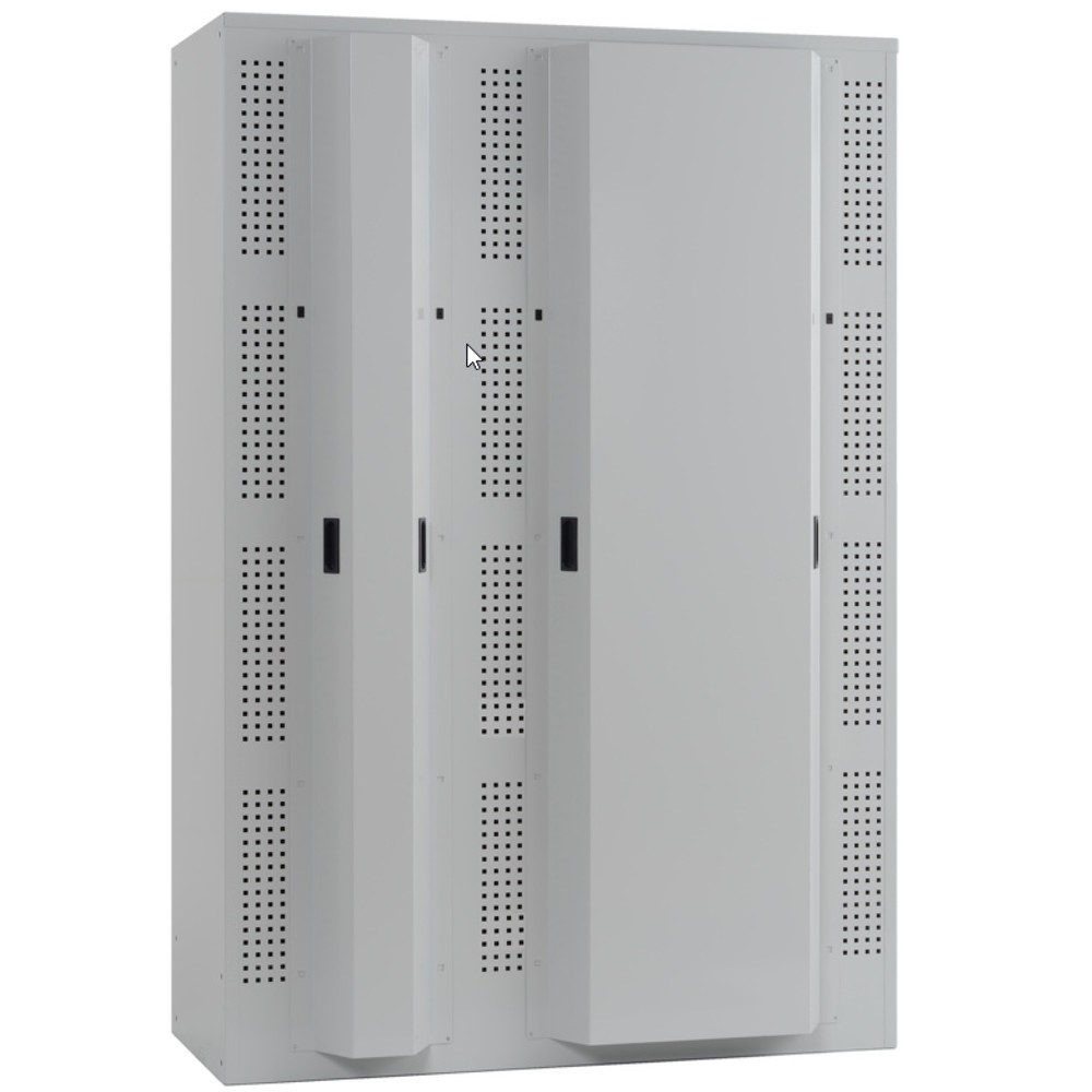 Numéro de l'image du produit 2: Armoire à casiers avec prises électriques LISTA, (lxPxH) 1 205x585x1 790 mm, 3x4 casiers, 2 modules par casiers, gris clair