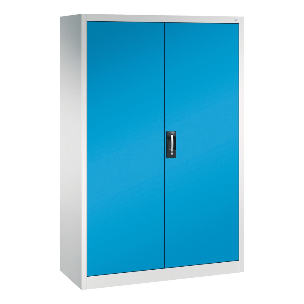 Numéro de l'image du produit 1: Armoire à outils C+P, tiroirs 4 x 86 + 2 x 174 mm, 6 tablettes, largeur 1 200 mm, gris clair, bleu clair