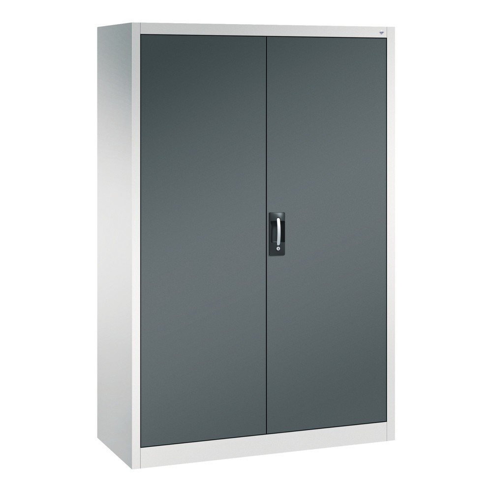 Numéro de l'image du produit 1: Armoire à outils C+P, tiroirs 4 x 86 + 4 x 174 mm, 6 tablettes, largeur 1 200 mm, gris clair, gris anthracite