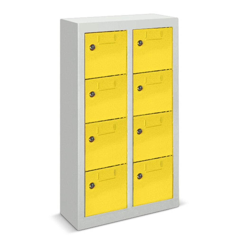 Armoire à petits compartiments PAVOY, 8 compartiments, H x l x P 815 x 460 x 200 mm, gris clair, gris clair N° de l'image du produit 1 : Armoire à petits compartiments PAVOY, 8 compartiments, H x l x P 815 x 460 x 200 mm, gris clair, gris clair
