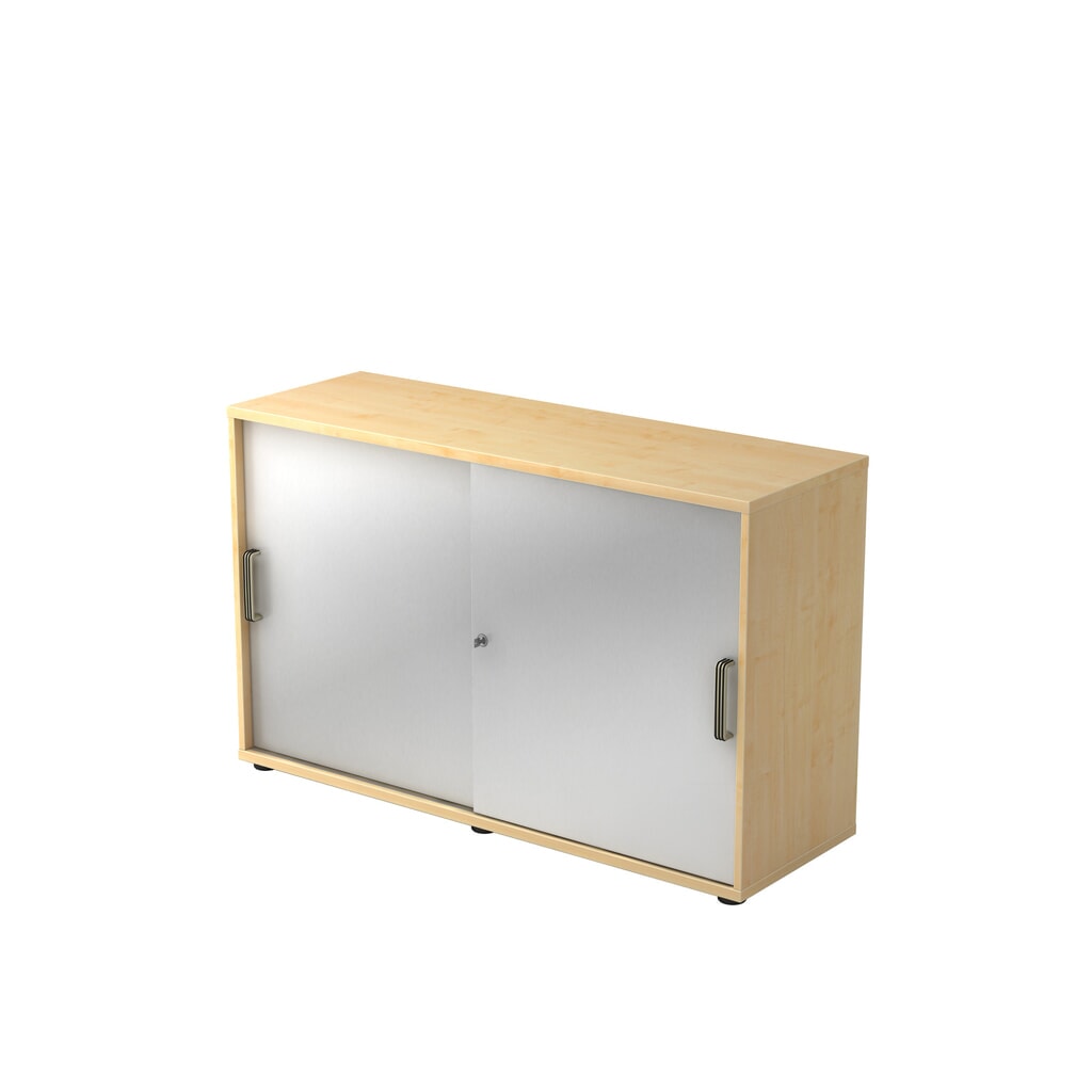 Illustration du produit: Armoire à portes coulissantes Hammerbacher 2OH 120 cm SG érable/argenté
