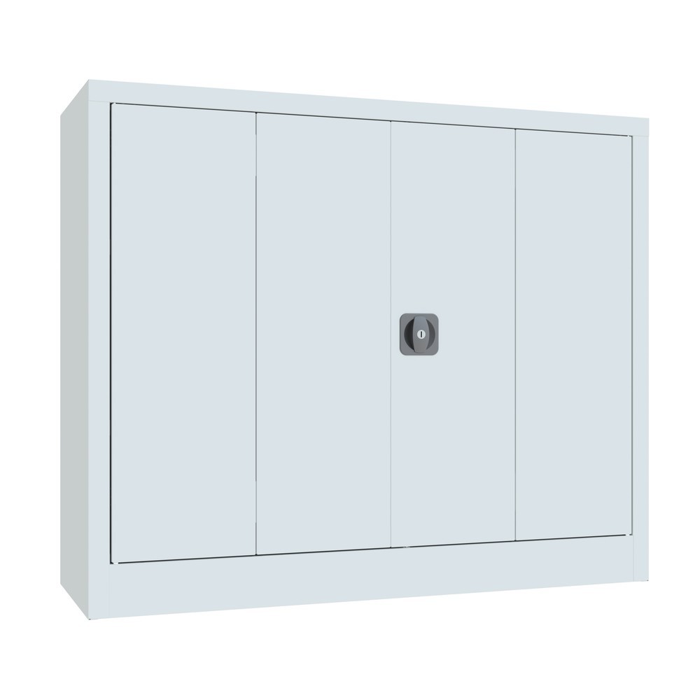 Numéro de l'image du produit 4: Armoire à porte repliable PAVOY avec 2 tablettes, H x l x P 1 000 x 1 200 x 400 mm, gris clair, gris clair