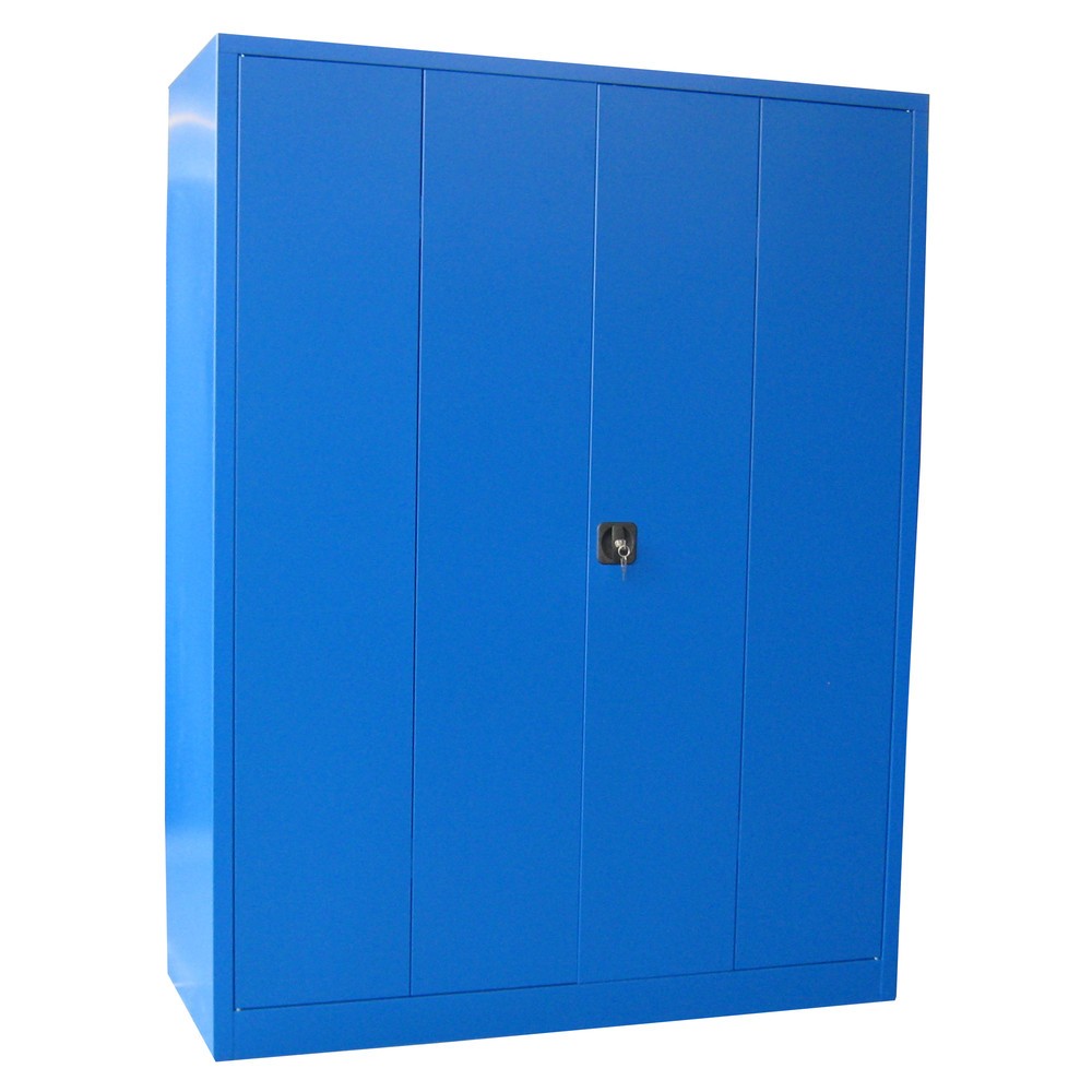 Numéro de l'image du produit 8: Armoire à porte repliable PAVOY avec 4 tablettes, H x l x P 1 950 x 1 500 x 600 mm, gris anthracite, gris clair
