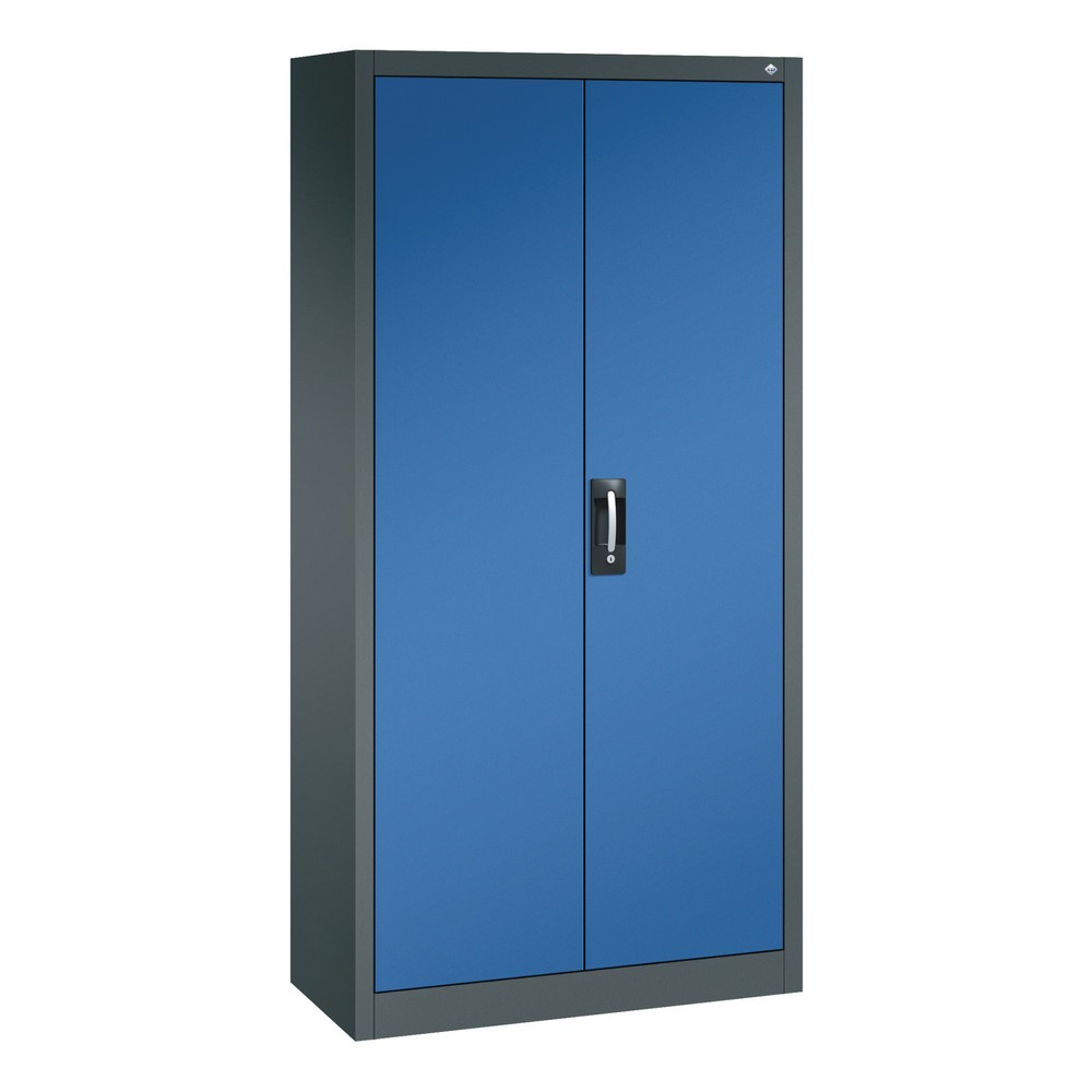 Illustration du produit: Armoire à portes battantes avec 21 compartiments, H x l x P 1 950 x 930 x 400 mm, gris anthracite, bleu gentiane