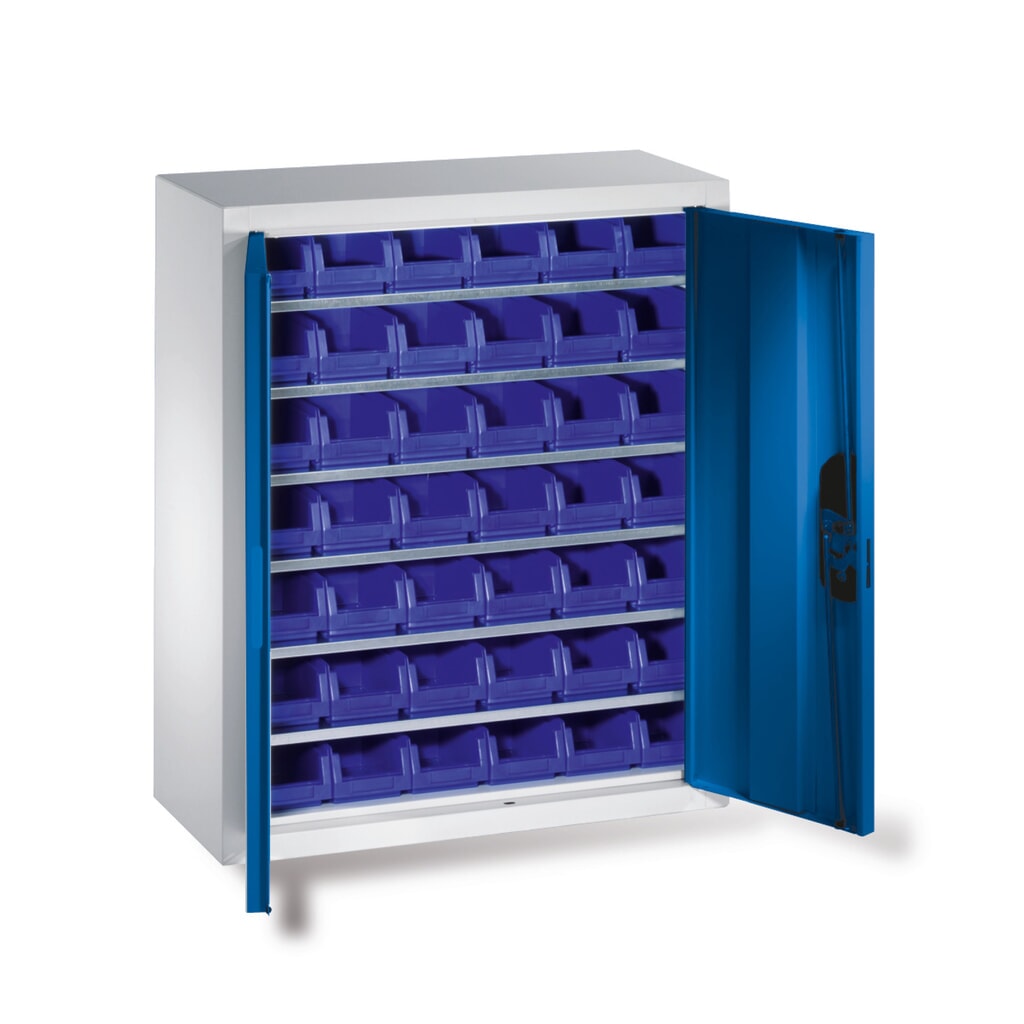 Armoire à bacs C+P avec bacs à bec, haut. x larg. x prof. 830 x 700 x 300 mm, 42x taille 2 Illustration du produit: Armoire à bacs C+P avec bacs à bec, haut. x larg. x prof. 830 x 700 x 300 mm, 42x taille 2