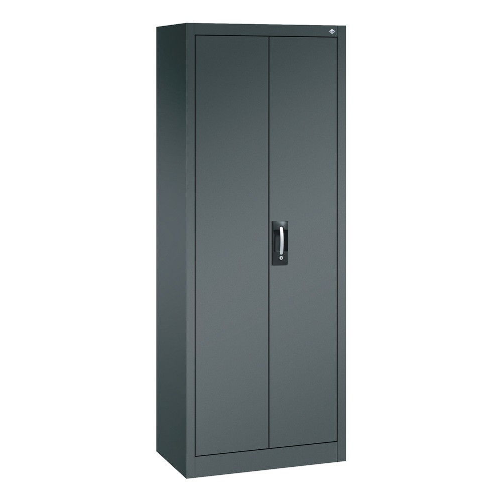 Illustration du produit: Armoire à portes battantes d’atelier C+P avec 4 tablettes, H x l x P 1 950 x 700 x 400 mm, gris anthracite, gris anthracite