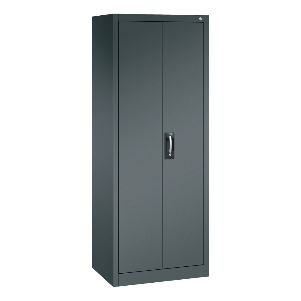 Illustration du produit: Armoire à portes battantes d’atelier C+P avec 4 tablettes, H x l x P 1 950 x 700 x 500 mm, gris anthracite, gris anthracite