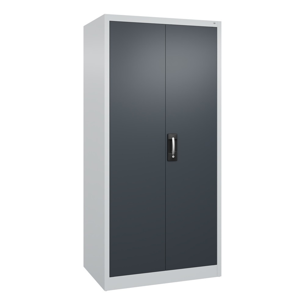 Illustration du produit: Armoire à portes battantes d’atelier C+P avec 4 tablettes, H x l x P 1 950 x 930 x 600 mm, gris clair, gris anthracite