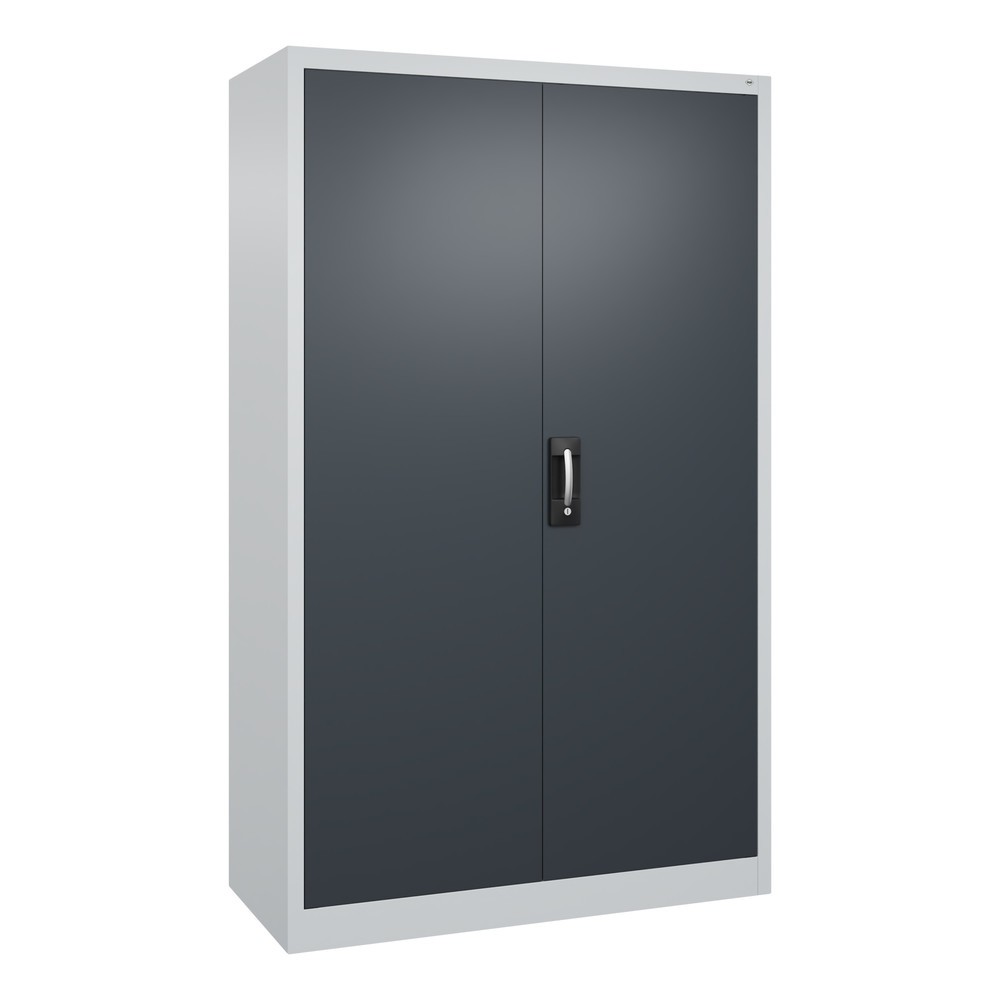 Numéro de l'image du produit 1: Armoire à portes battantes d’atelier C+P avec 4 tablettes, H x l x P 1 950 x 1 200 x 500 mm, gris clair, gris anthracite
