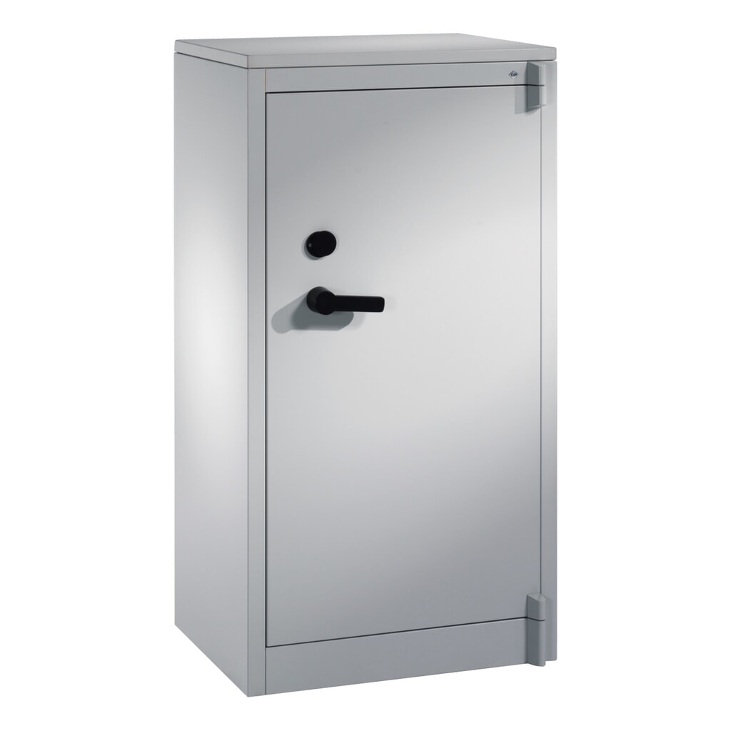 Armoire à portes battantes de sécurité C+P, 3 niveaux, H x l x P 1 226 x 650 x 500 mm, gris clair/gris clair, Gris clair N° de l'image du produit 1 : Armoire à portes battantes de sécurité C+P, 3 niveaux, H x l x P 1 226 x 650 x 500 mm, gris clair/gris clair, Gris clair