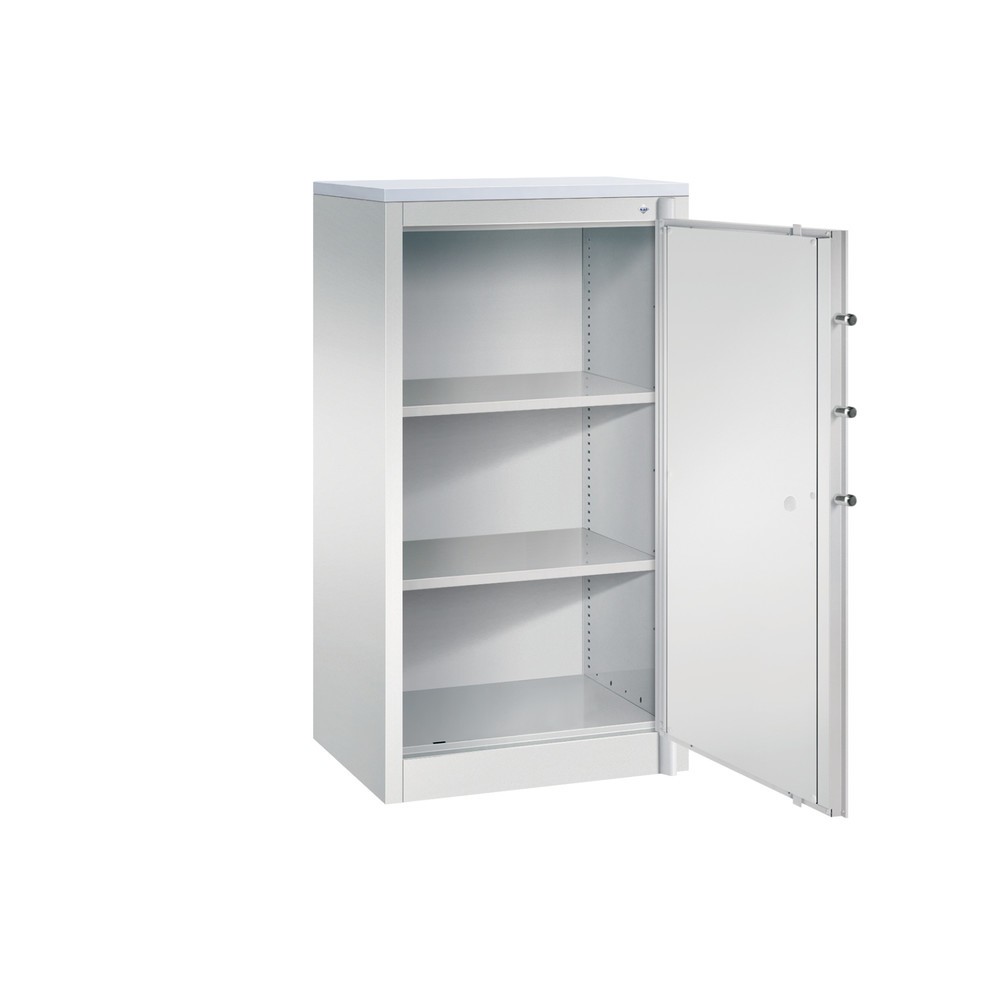 Numéro de l'image du produit 2: Armoire à portes battantes de sécurité C+P, 3 niveaux, H x l x P 1 226 x 650 x 500 mm, gris clair/gris clair, Gris clair