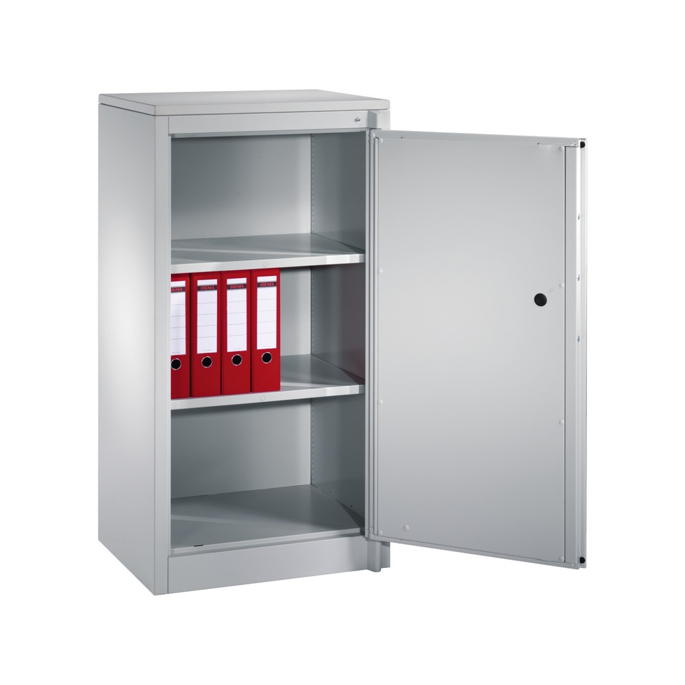 Numéro de l'image du produit 3: Armoire à portes battantes de sécurité C+P, 3 niveaux, H x l x P 1 226 x 650 x 500 mm, gris clair/gris clair, Gris clair