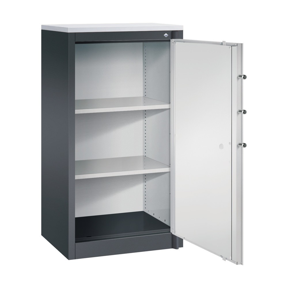 Numéro de l'image du produit 3: Armoire à portes battantes de sécurité C+P, 3 niveaux, H x l x P 1 226 x 650 x 500 mm, Gris clair