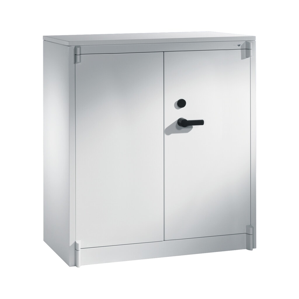 Armoire à portes battantes de sécurité C+P, 3 niveaux, H x l x P 1 226 x 1 200 x 500 mm, gris clair/gris clair, Gris clair Illustration du produit: Armoire à portes battantes de sécurité C+P, 3 niveaux, H x l x P 1 226 x 1 200 x 500 mm, gris clair/gris clair, Gris clair