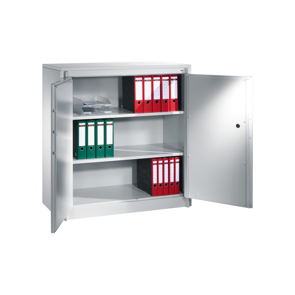 Numéro de l'image du produit 4: Armoire à portes battantes de sécurité C+P, 3 niveaux, H x l x P 1 226 x 1 200 x 500 mm, gris clair/gris clair, Gris clair