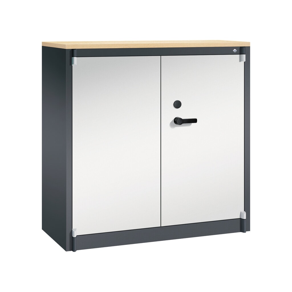 Armoire à portes battantes de sécurité C+P, 3 niveaux, H x l x P 1 226 x 1 200 x 500 mm, Érable Illustration du produit: Armoire à portes battantes de sécurité C+P, 3 niveaux, H x l x P 1 226 x 1 200 x 500 mm, Érable