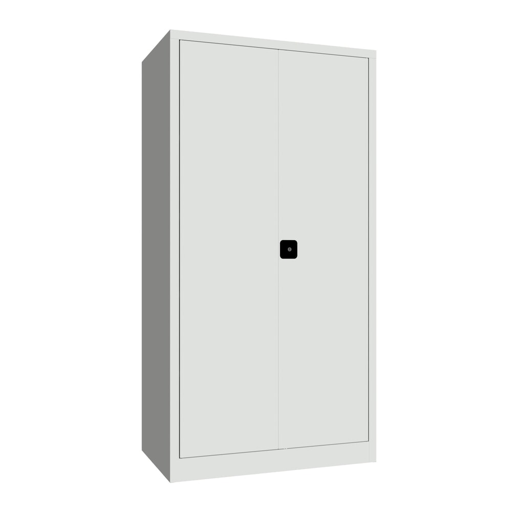 Numéro de l'image du produit 1: Armoire à portes battantes PAVOY, 4 tablettes, H x l x P 1 950 x 1 000 x 600 mm, gris clair, gris clair